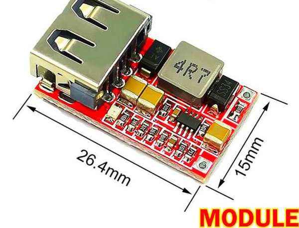 TE842 6-24V To 5V 3A Car, Bike USB Charger Module DC Buck Step Down Converter