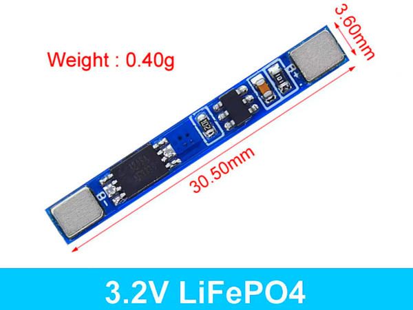 1S 3.2V 3A LiFePO4 BMS PCM Protection Board