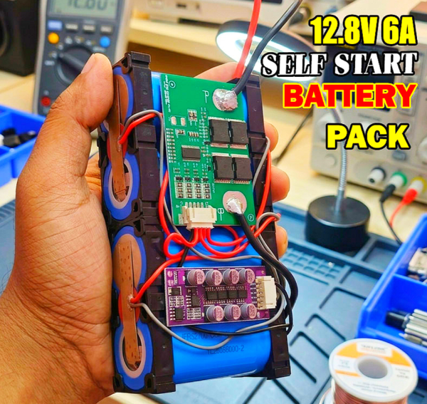 12.8V 6A LiFePO4 Self Start Battery Pack