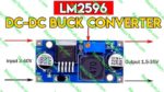 LM2596 DC-DC Step Down Adjustable Power Supply Module 3A Max Buck Converter connection diagram