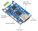 TP4056 Type-C 1A 3.7V Lithium Battery Charging Module with Protection connection diagram