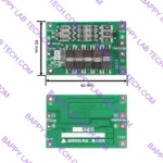 3S 60A Lithium Battery Protection Board BMS 12.6V with Balance Charging