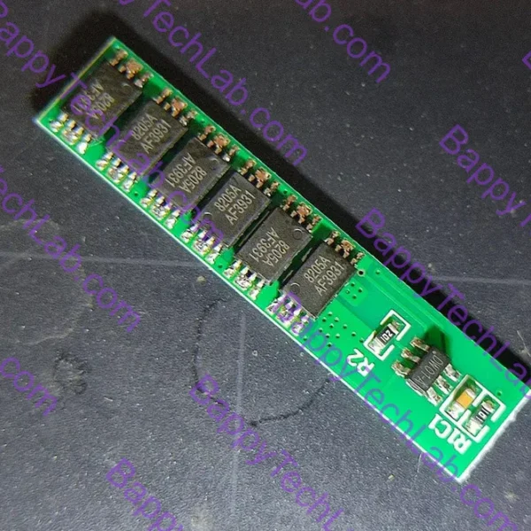 1S 3.7V Lithium Battery Protection Board (BMS) একটি Single Cell Lithium Battery-এর জন্য নিরাপত্তা মডিউল। এটি Overcharge, Over-discharge, Overcurrent এবং Short Circuit Protection প্রদান করে। 18650 Li-ion Battery Pack-এর জন্য উপযুক্ত।