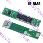 1S 3.7V Lithium Battery Protection Board (BMS) একটি Single Cell Lithium Battery-এর জন্য নিরাপত্তা মডিউল। এটি Overcharge, Over-discharge, Overcurrent এবং Short Circuit Protection প্রদান করে। 18650 Li-ion Battery Pack-এর জন্য উপযুক্ত।